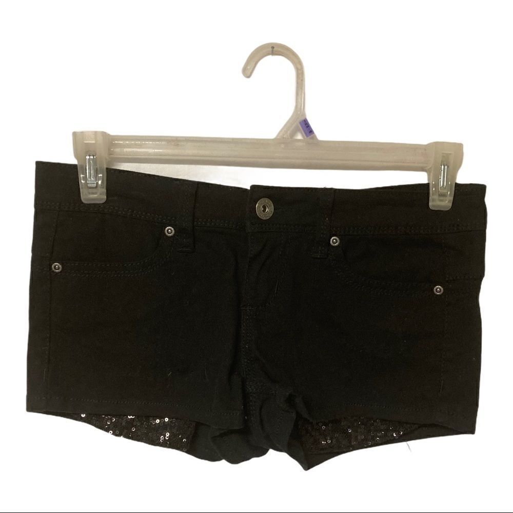 ‎BONGO shorts, Junior sz 7, black, sparkly pockets